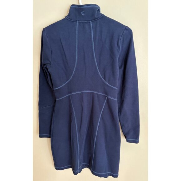 Athleta Casual Long Sleeve Knee Length Activewear Cassidy Dress Blue Size Small - Picture 6 of 14